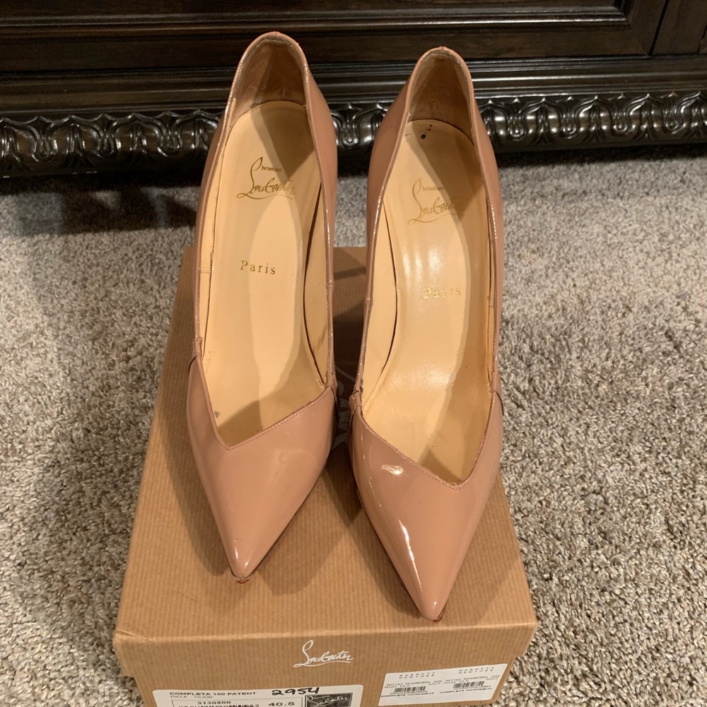 Christian Louboutin Nude Completa 100m Heels